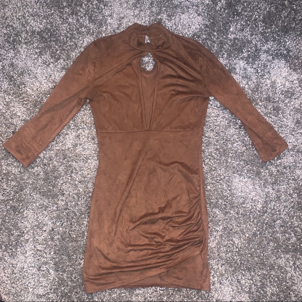 Suede mini dress ✨